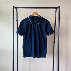 Banana Republic Polo (Slim Fit) - Navy w/ white collar (Price Negotiable)